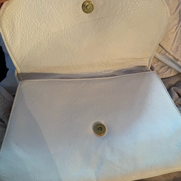 CARLOS FALCHI LEATHER white/multi color Tribal clutch bag - Picture 4 of 12